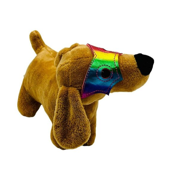 Halloween Skeleton Dachshund Plush Dog Stuffed Animal Brown Rainbow Mask Walmart - Picture 3 of 8